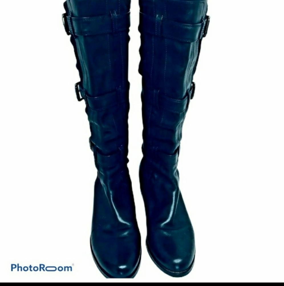 Cole Haan Knee-High Calfskin Leather Boot 10B